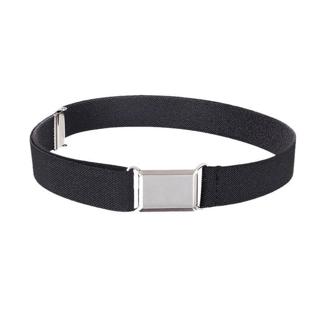 Zhuge Cinturón elástico ajustable, cinturón negro para niños, ideal para fiestas y eventos especiales, 1 pieza