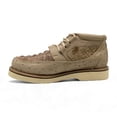 thumbnail image 2 of The Western Shops Mens Embossed Crocodile Ostrich Print Leather Lace Up Shoe, 2 of 6