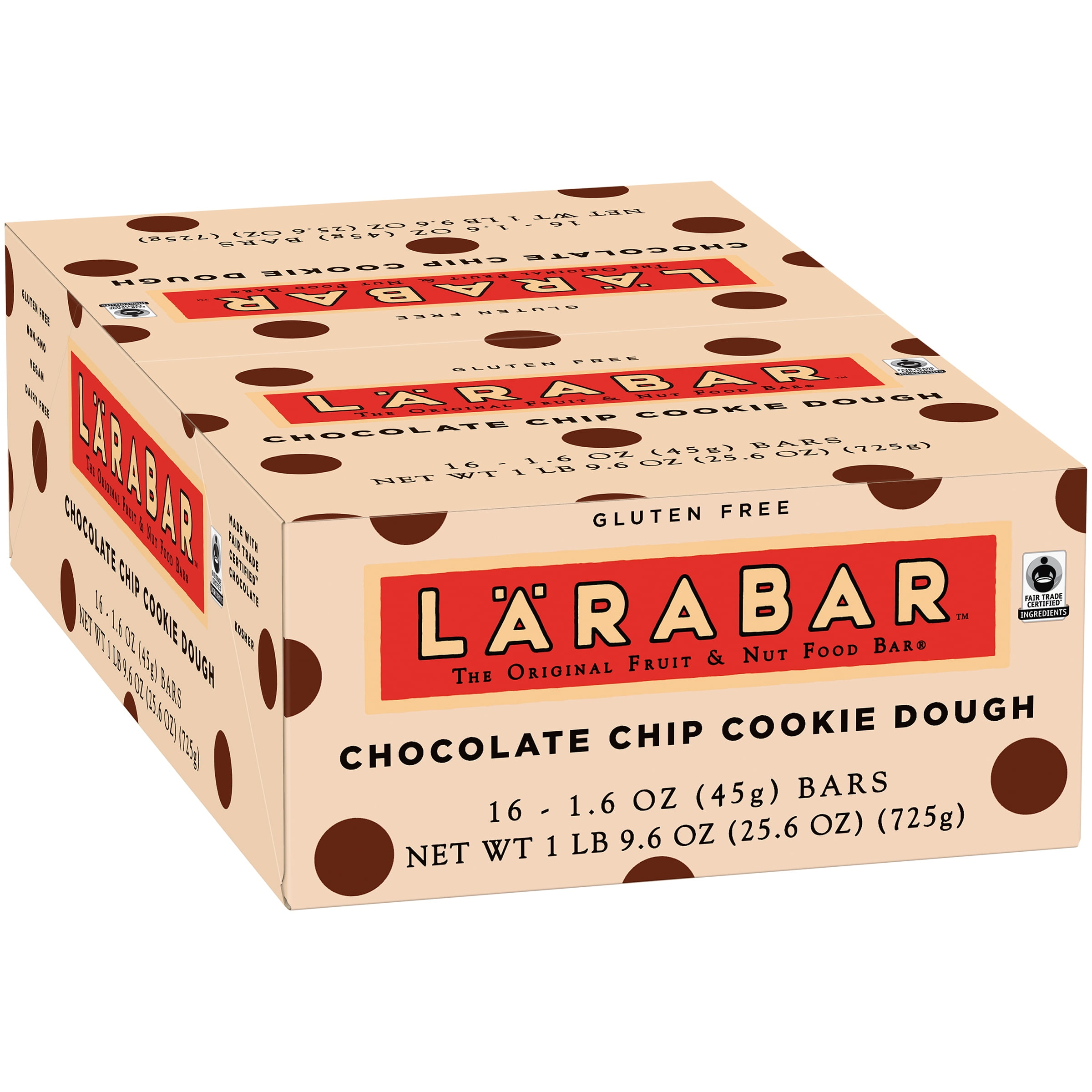 Larabar Fruit & Nut Food Bar Chocolate Chip Cookie Dough 16 CT by SMALL PLANET FOODS, INC.