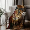 thumbnail image 5 of PALIFEUR Christmas Throw Blanket, Super Soft Warm Jesus Blanket for Couch Bedroom, Christmas Flannel Blanket, Microfiber Thicken Blankets for Holiday Party Home Decorations, 40 x 28 Inch, 5 of 7
