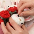 thumbnail image 3 of TLKKUE Crochet Knitting Animal Or Flower Bouquets Kit With Cotton Yarn Thread Instructions DIY Knit Tool Set Accessories, 3 of 7