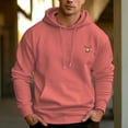 thumbnail image 6 of Men's 330g 100% Cotton Terry Dropped Shoulder Hoodie-Christmas deer head pattern, 6 of 17