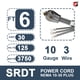 thumbnail image 2 of Cable de secado EP de 3 puntas 10/3 SRDT 30A, 6 pies con NEMA 10-30, gris, 2 of 7