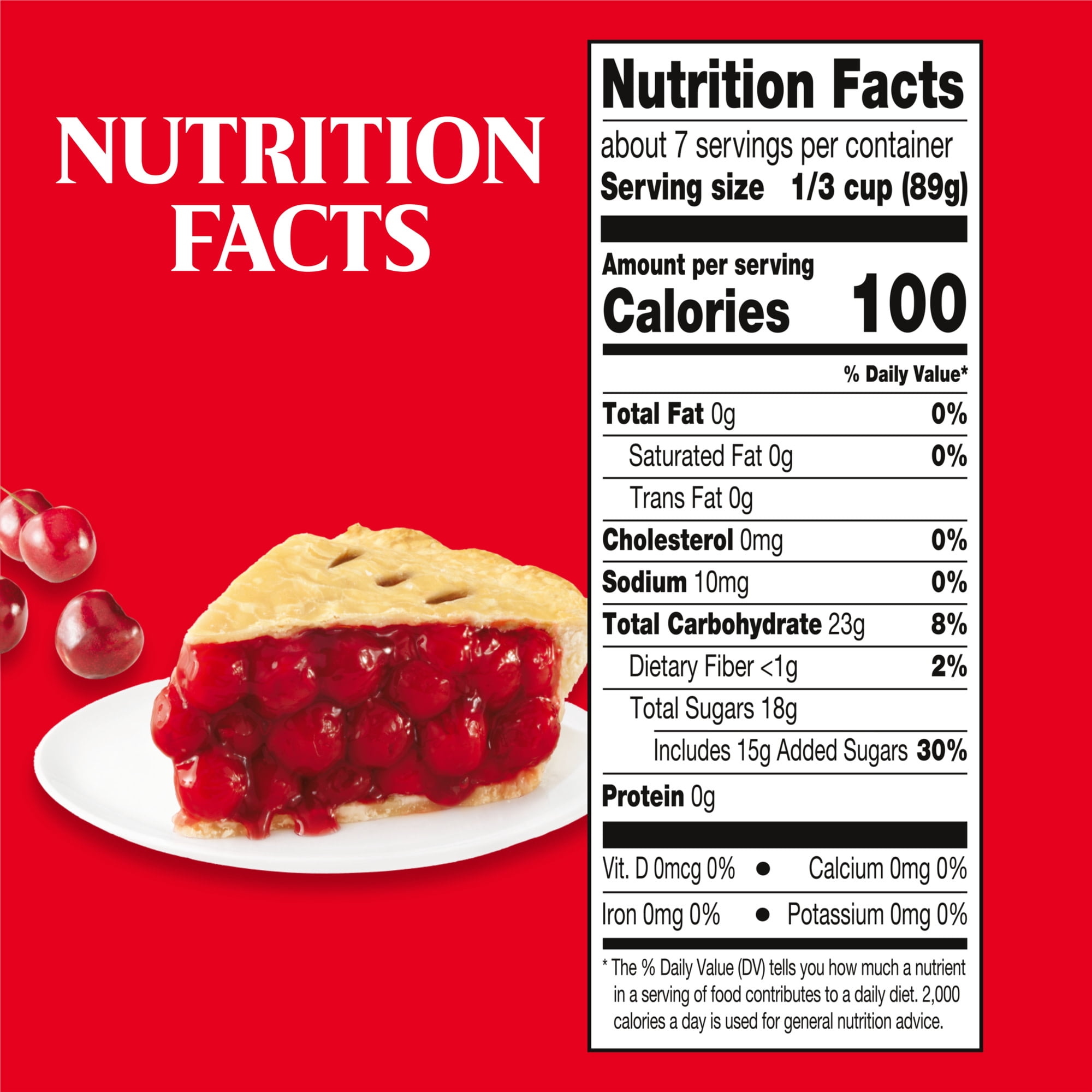 (3 pack) Duncan Hines Wilderness More Fruit, Cherry Pie Filling and Topping, Ready to Use, 21 oz.