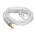 thumbnail image 2 of Earphone Cable, 47.2in Cable Length Soft Silver Plated Copper Earphone Cable Easy To Store 2 Strands Twisted Together  For Tablet For Laptop, 2 of 8