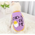 thumbnail image 3 of 2PC Small Dog Vest,Soft Dog Shirts Vest,Dog's Cool T-Shirts Summer Clothes Outfit Costume for Cat Puppy Small Dog CHICKS XL, 3 of 7