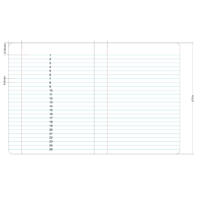 Superman Composition Writing Notebook, 9.75 in, 80 Sheets, Wide Rule, Multi-Color