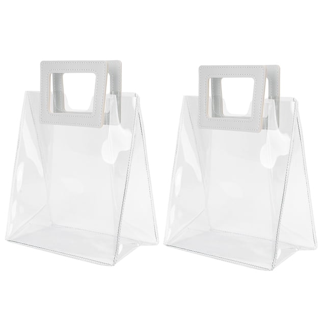 Bolsa de embalaje de regalo, 2 piezas Bolsas de regalo transparentes Bolsa de regalo Bolso de mano Ultra sensible