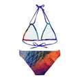 thumbnail image 3 of 'Terrestrial Mermaid' Strappy Bikini Set (AOP), 3 of 9