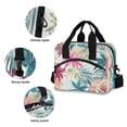 thumbnail image 5 of joogoo Palm Leaves Flowers Insulated Lunch Bags Reusable Cooler Box with Shoulder Strap, 5 of 6