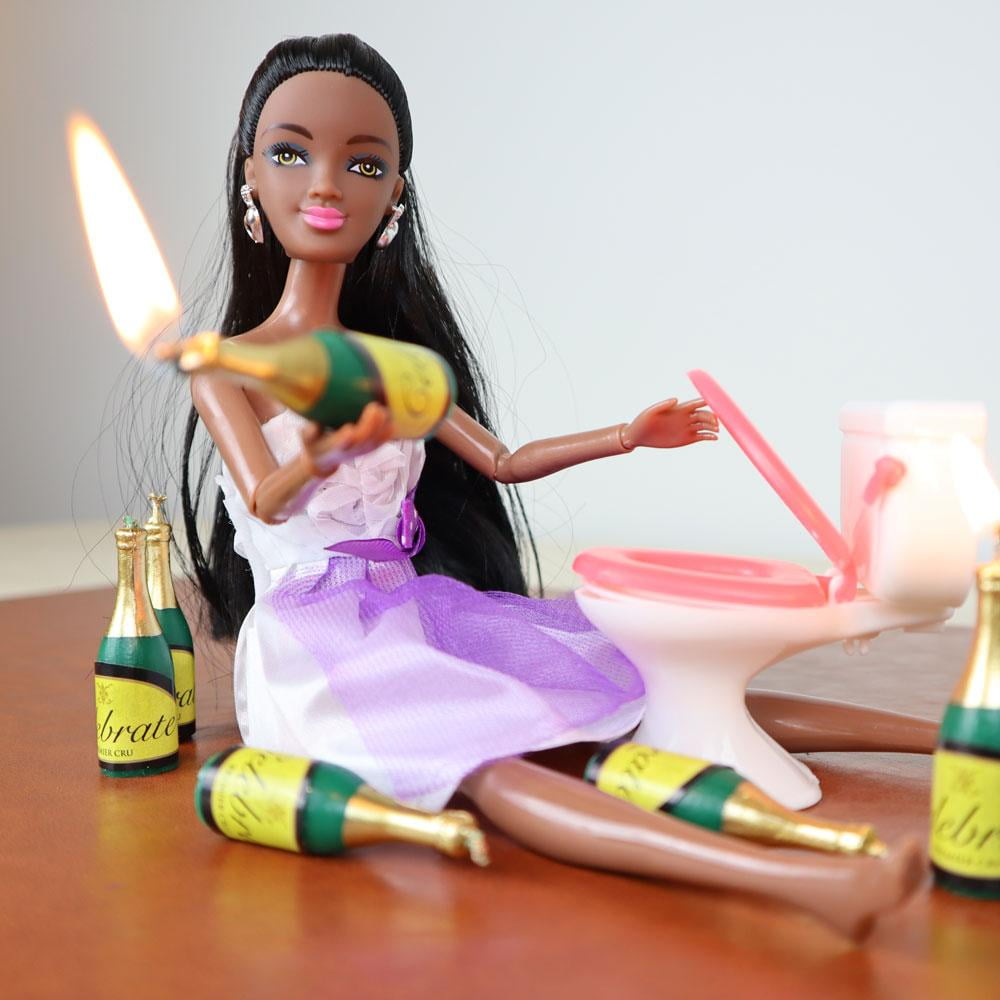 drunk black barbie