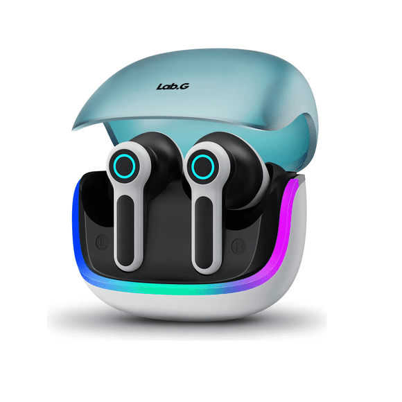 Audífonos Bluetooth Gamer Inalámbricos Lab.G, Azul Negro