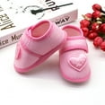 thumbnail image 3 of 1/3-Pack Baby Girls Shoes Heart Letter Print Non-Slip Soft Sole Cloth Crib Shoes First Walkers Princess Flats Wedding Dresses Shoes Valentines Day Gift 0-18 Months, 3 of 8