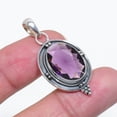 thumbnail image 3 of Purple Amethyst 925 Sterling Silver Pendant, 18X13 mm Oval Gemstone Pendant, Purple Pendant, Christmas Gift, Unique Jewelry Pendant V6143P149761, 3 of 4