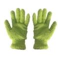 thumbnail image 1 of kurtrusly 1 Pair Wash Mitt Household Supplies Softness Reusable Multifunctional Dust Cleaners Car Cleaning Gloves Polisher Washing Glove Grass Green, 1 of 6