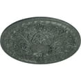 thumbnail image 3 of Ekena Millwork 26"OD x 3"P Tristan Ceiling Medallion (Fits Canopies up to 5 1/2"), Hand-Painted Athenian Green Crackle, 3 of 5