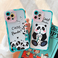 Compatible with iPhone 13 Pro Max Clear Case Women Girls Cute Panda