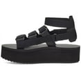 thumbnail image 3 of Teva Womens Flatform Mevia Sandal Black - 1116810-BLK BLACK, 3 of 6