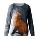 thumbnail image 4 of Sudadera de manga larga con estampado de cuello redondo para mujer Blusa informal Tops Pompotops  gfhjh3244, 4 of 4