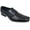 Black, variant on Men's Dress Shoes Fashion Elastic Slip On Buckle Formal Casual Loafers