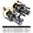 thumbnail image 2 of Metal Spool Double Brake Spinning Reel 5.2:1/5.0:1 Fishing ,Rigid Aluminum Skeletal Frame, 2 of 6