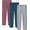 F, variant on MoFiz Women's Solid Bamboo Rayon Pajama Pants with Pockets Loungewear 3Packs for Women