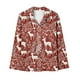 thumbnail image 5 of Puntoco Pijama de mujer con cuello en V y manga larga con estampado navideño para otoño e invierno, 5 of 5