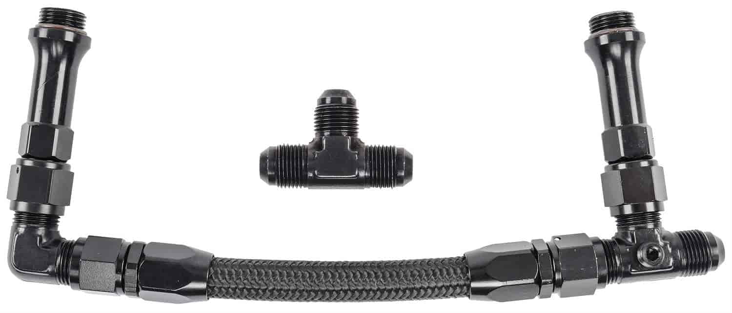 JEGS 15618 Dual Feed Fuel Line (Fuel Log) Kit for Holley Ultra HP