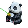 thumbnail image 3 of Estatua de panda pescando de jardín, escultura artesanal de resina, coleccionable, decorativa, figura en miniatura, decoración en maceta para, 3 of 8