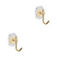 thumbnail image 3 of Transemion Versatile Usage Acrylic Luxury Wall Hook Easy To Clean Easy Installation Adhesive Wall Hooks gold 2Set, 3 of 6