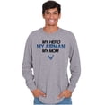 thumbnail image 5 of US Air Force Airman My Hero My Mom Long Sleeve TShirt Men Women Brisco Brands X, 5 of 6