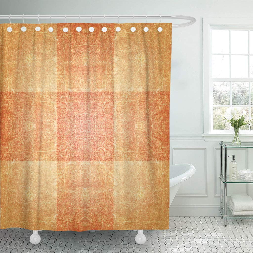 KSADK Brown Abstract Ornate Orange Antique Burnt Color Corner Crumpled