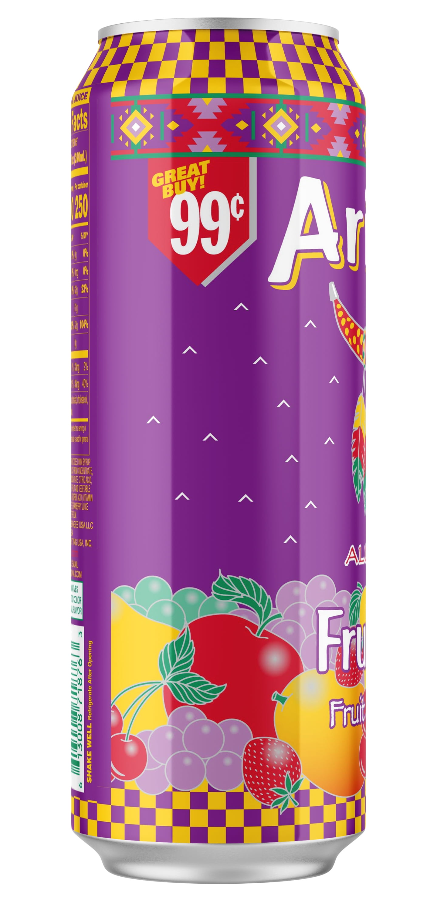 Arizona Fruit Punch Juice Cocktail, 23 Fl. Oz.