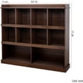 thumbnail image 6 of Kids Storage Organizer, 3 Tier Children Toy Organizer with Bookshelf,Toy Storage Organizer for Living Room, Wood Book Shelf for Playroom, Bedroom, Living Room, Nursery, School (Walnut), 6 of 9