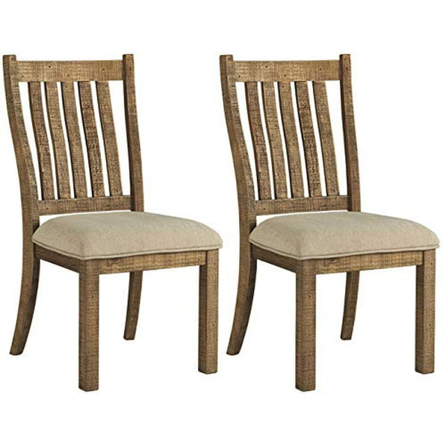 Signature Design by Ashley D754-05 Grindleburg Dining Chair, Light Brown