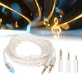 thumbnail image 1 of Cable Para Auriculares De 3,5 Mm, Elegante Cable Para Auriculares 3 En 1, 3,9 Pies, Sonido Plateado Sin Pérdidas, Plug And Play Para HE400I Para D600 Para Z1R Para Z7M2, 1 of 7