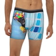 thumbnail image 2 of Cauagu Prague Ratter Dog in Bathtub Print Men's Boxer Briefs, Funny & Cute Underwear Elastic Waistband Briefs Ideal Gift for Men,1-Pack, 2 of 7