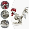 thumbnail image 4 of Skeleton Rooster Halloween Decor, Lifelike Animal Bones Decor, Skeleton Chicken Halloween Decoration, Chicken Figurine for Desktop Yard Garden Decor Halloween Outdoor Decor, 4 of 8
