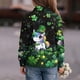 thumbnail image 4 of Blusa y camisa de manga larga con cuello vuelto para niños, camisa informal de moda para niños y niñas, camisa de manga larga con estampado del Día de San Patricio, camisa de manga larga con cuello vu, 4 of 9