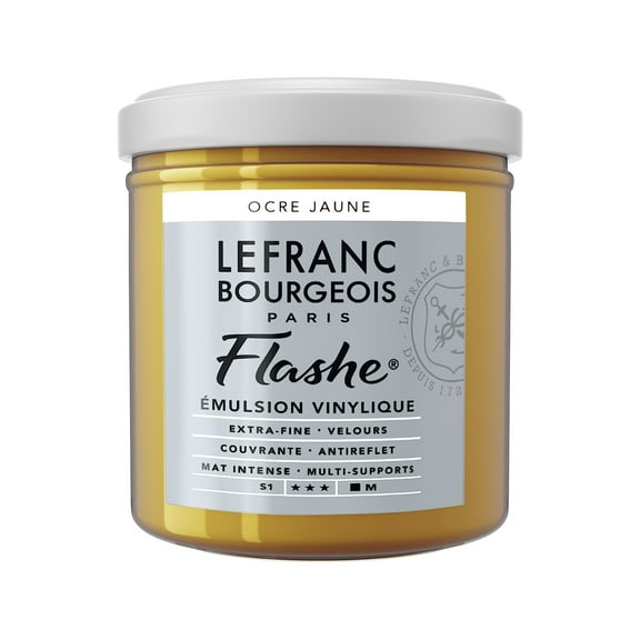 Lefranc & Bourgeois Flashe Matte Artist's Color, 125ml, Yellow Ochre