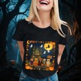 thumbnail image 5 of Ahadesign Women Oversized Tshirt Halloween Shirts Womens Witch Tshirts They Missed One Shirt Spooky Tee Tops (Black,L), 5 of 9