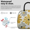 thumbnail image 3 of Obrewu Yellow and Gray Pioneer Flower Lunch Bag for Adult, Insulated, Leakproof, Oxford Cloth, 3 of 7