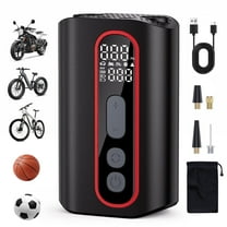 REHOTTOP Bike Pumps with Gauge, 160PSI Protable Air Pump with Presta & Schrader Valve, Bicycle Tire Pump for E-Bike, Road & Mountain Bikes