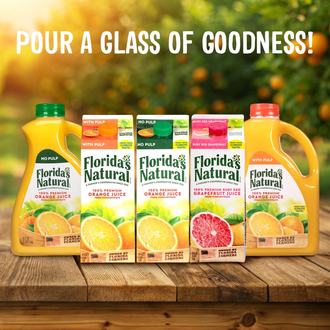 Florida's Natural Ruby Red Grapefruit Juice 52 oz