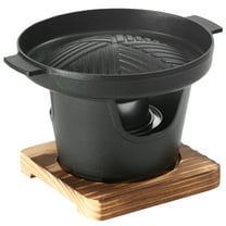 Yucurem Mini Outdoor Bbq Plate Detachable Japanese Alcohol Stove Hibachi Grill Kitchen Essentials (B)