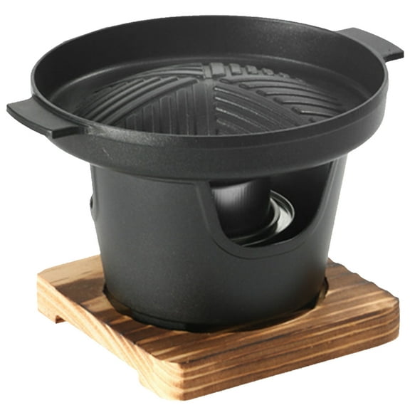 Yucurem Mini Outdoor Bbq Plate Detachable Japanese Alcohol Stove Hibachi Grill Kitchen Essentials (B)