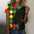 thumbnail image 5 of Black History Graphic Tees for Women Plus Size Short Sleeve African American T-Shirt Summer Casual Tops Multicolor, XL, 5 of 5