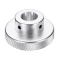 thumbnail image 1 of Uxcell Roue à Main en Alliage d'Aluminium 60mm OD 20mm Outil de Machine à Laver, Argent, 1 of 6