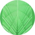 thumbnail image 1 of Ahgly Company Machine Washable Indoor Round Transitional Neon Green Area Rugs, 3' Round, 1 of 7