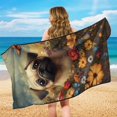 thumbnail image 7 of FOR U DESIGNS Pug Floral Butterfly Print Car Seat Cover for Front Seats, Auto Seat Cushion for SUVs & Trucks, Absorbent Microfiber Sweat Towel with Storage Bag, Yoga Mat, Running Towel, 7 of 7